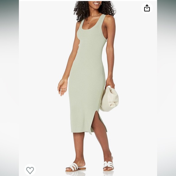 Amazon The Drop Women's Yasmin Side-Slit Midi Sweater Tank Dress - Picture 6 of 9